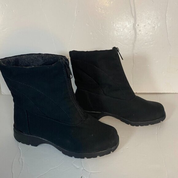 Toe Warmers Black Women’s Waterproof Alyssa Winter Boots Size 7.5 W - Picture 11 of 13